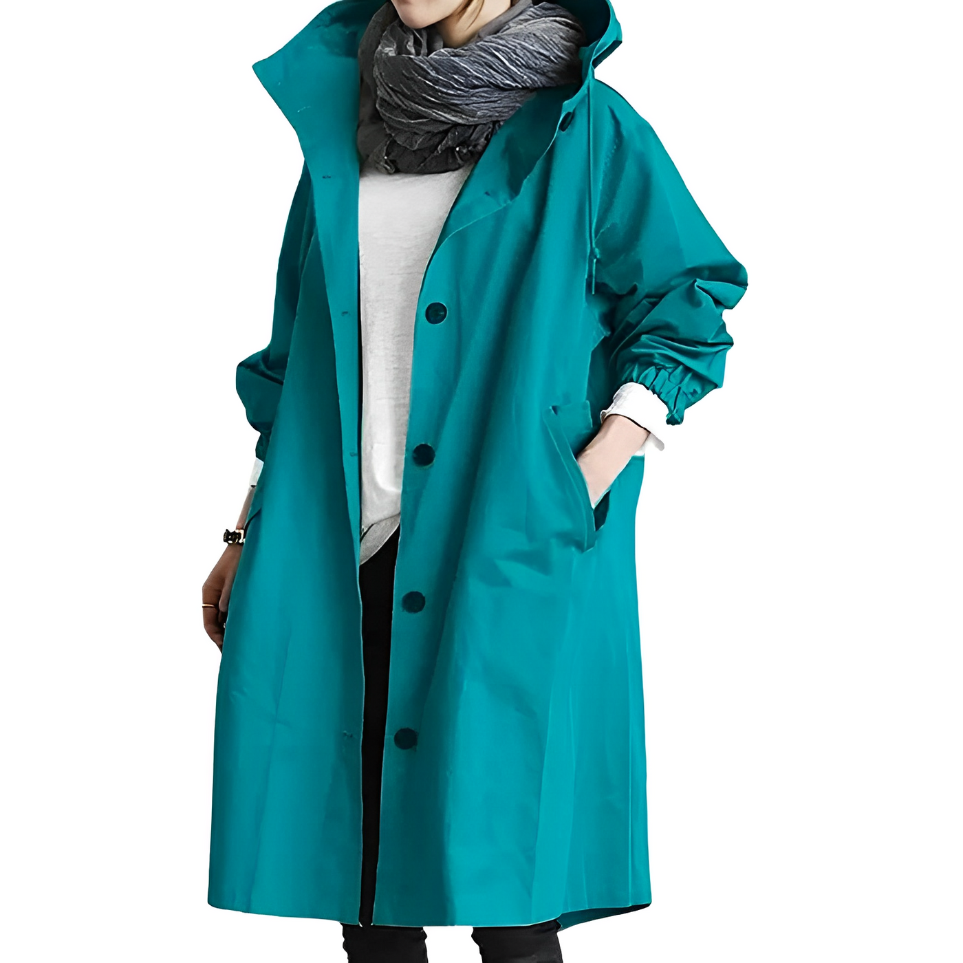 Stylische Wasserdichte Regenjacke mit Kapuze für Damen | Ideal für den Winter