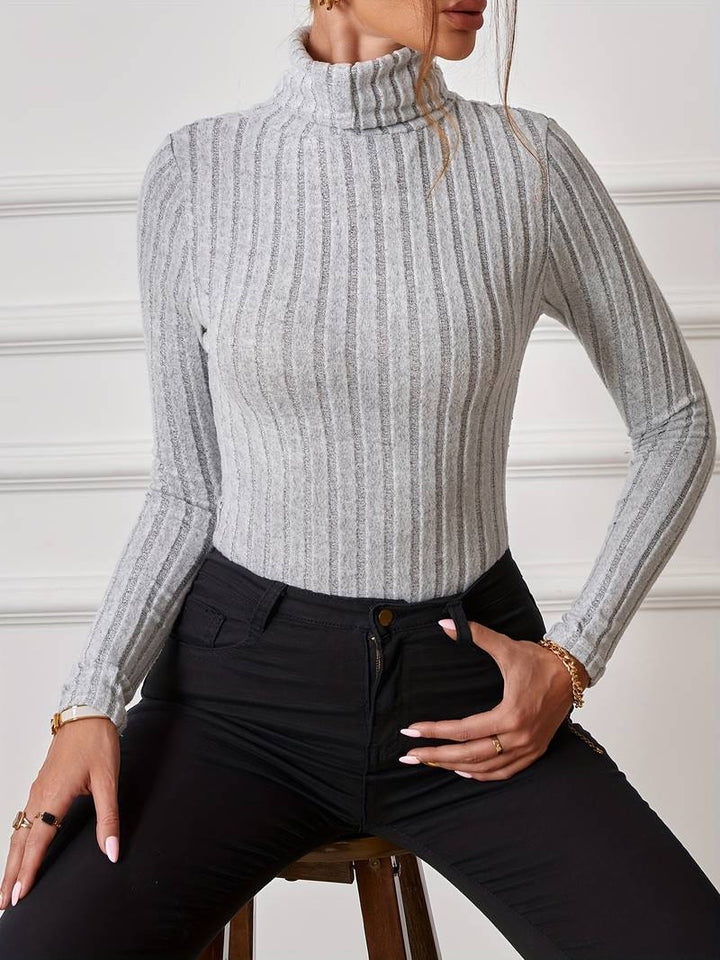 Balbina® | Einfach gestrickter Body mit Rollkragen