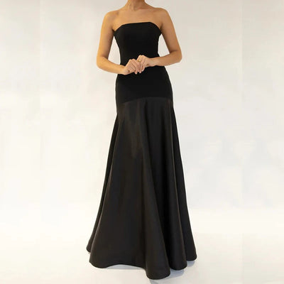 Fudus | Elegance Patchwork Strapless Maxikleid