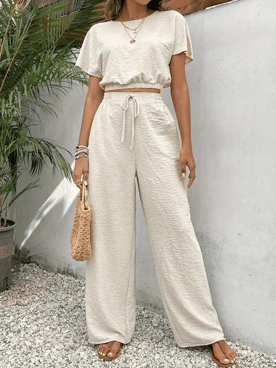 Sophia - beige maxi-wickelkleid