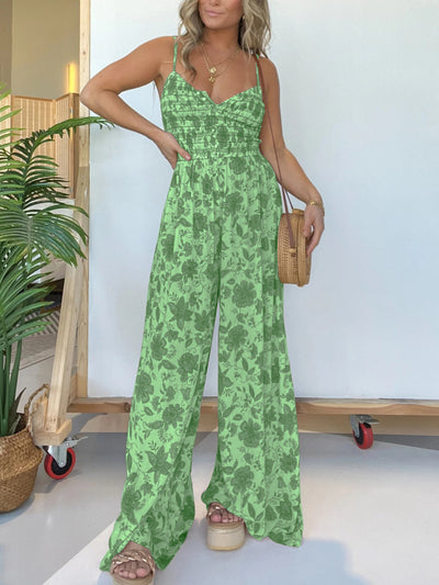 Lorinda | Eleganter Rüschen-Jumpsuit mit Blumenmuster
