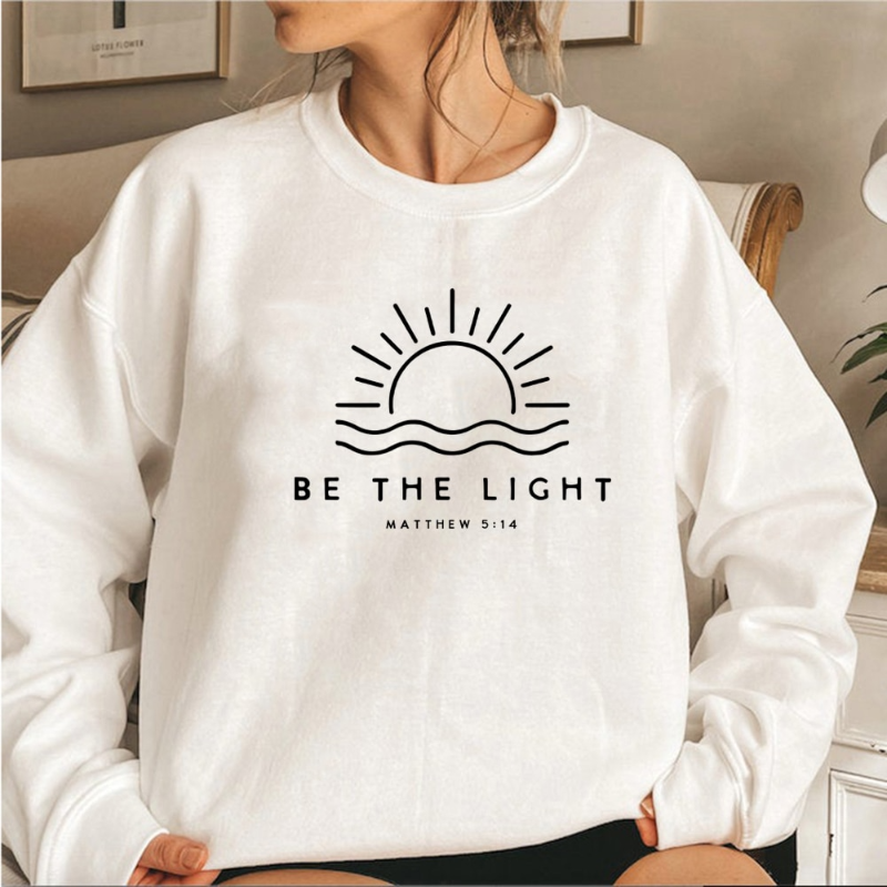 Fudus | Stijlvolle Sweater "BE THE LIGHT"