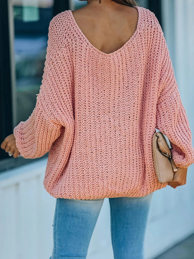 Ruby | Oversized V-Ausschnitt Pullover