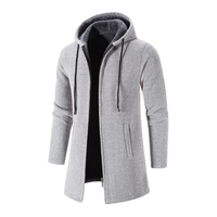 Kapuzen-Sweatshirt aus Wolle - WENTZEL in Hellgrau