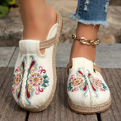 Mabel | Flache Schuhe für Damen mit Blumenmuster