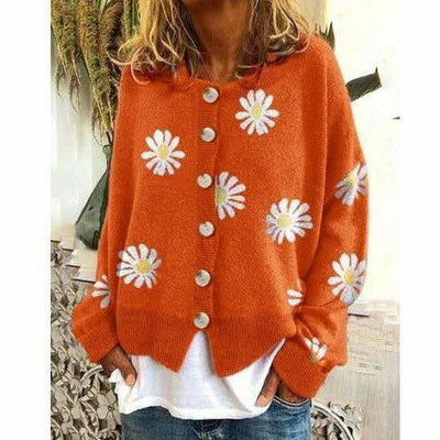 Heleno | Lässig bedruckter Strickmantel