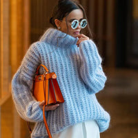 ARIANNE™ | STRICKPULLOVER in Hellblau