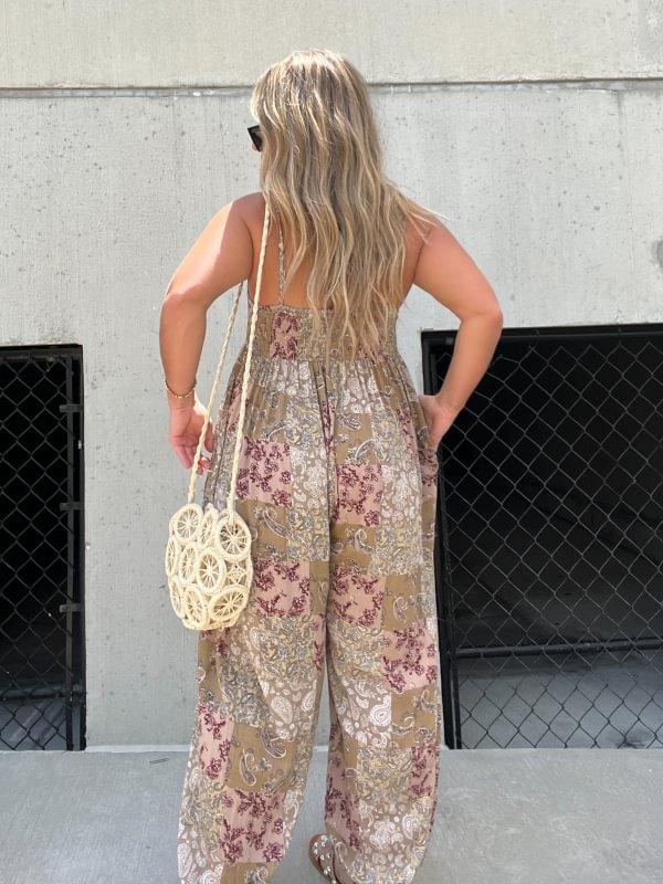Beth - Stylischer Overall mit Patchwork-Design für Frauen