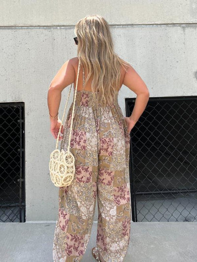 Beth - Stylischer Overall mit Patchwork-Design für Frauen