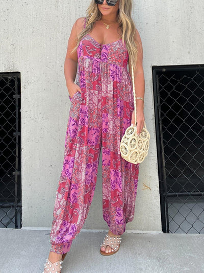 Beth - Stylischer Overall mit Patchwork-Design für Frauen