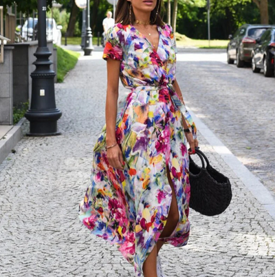 Arna - kleid mit blumendruck frühjahr/sommer