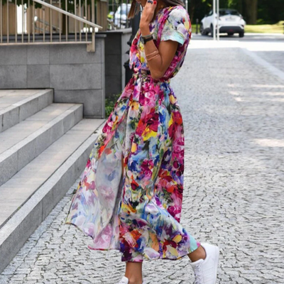 Arna - kleid mit blumendruck frühjahr/sommer