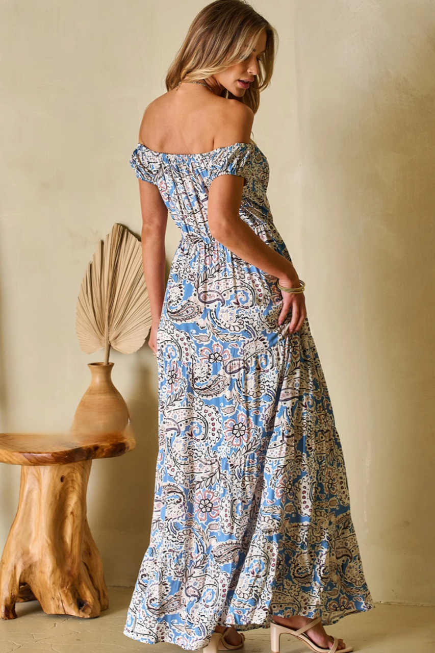 Fudus | Shoulder Boho Maxi Kleid