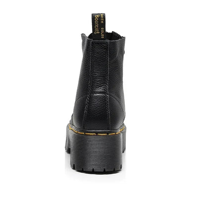 Reah | Plateaustiefel aus echtem Leder – Stilvoll und robust
