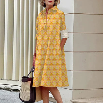 Fudus | Atmungsaktives Bedrucktes Shirtkleid