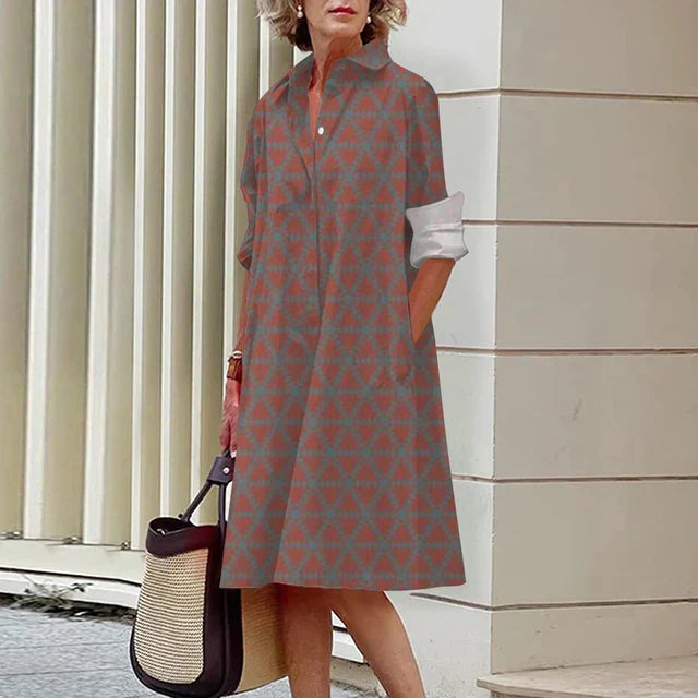 Fudus | Atmungsaktives Bedrucktes Shirtkleid