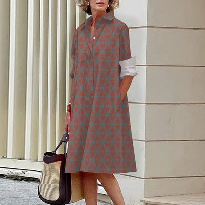 Fudus | Atmungsaktives Bedrucktes Shirtkleid