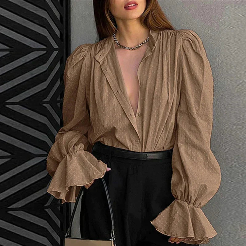 Arsenia® | Elegante einreihige Bürobluse