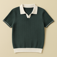 LUCA | POLOSHIRT AUS RICCIOTUCH in Grün
