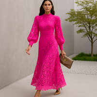 Alisha - Damen Spitzenabendkleid mit elegantem Design in Rosa