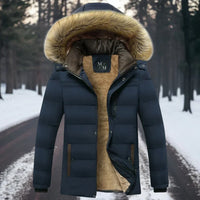 Fabian | Hochwertige Warmer Mantel in Blau