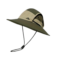 Faltbarer Outdoor-Sonnenhut mit UV-Schutz UPF 50+ in Armeegrün