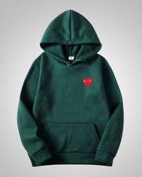 Theresa | Damen Bequemer Baumwoll Hoodie in Grün