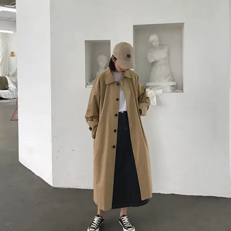 Oversized Koreanischer Stil Trenchcoat für Damen | Ideal für den Winter