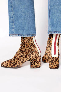 Eva™ | Elegante Stiefel mit Absatz in Leopardenmuster