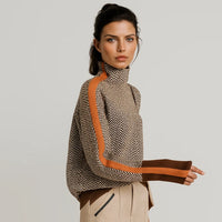 Martina™ | Pullover mit hohem Kragen in Orange