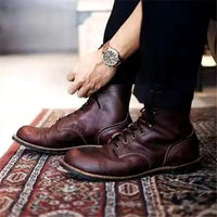 Jason™ | Lederschuhe in Dunkelbraun