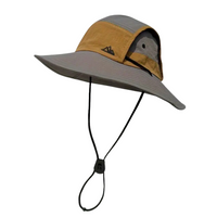 Faltbarer Outdoor-Sonnenhut mit UV-Schutz UPF 50+ in Grau
