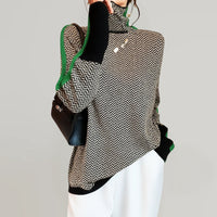 Martina™ | Pullover mit hohem Kragen in Grün