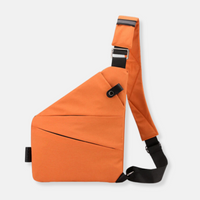 Liv | Sichere Schultertasche aus Nylon in Orange