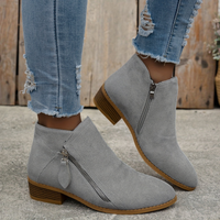 Bellavue | Damen Orthopädische Stiefeletten Komfort Herbst Elegant in Grau