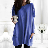Marcella - Langarmshirt für Wärme in Blau