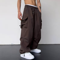 Kaleb - Aktuelle weite Cargohose in Braun