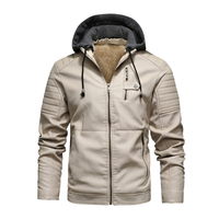 HERITAGE RACER - LEDERJACKE in Beige