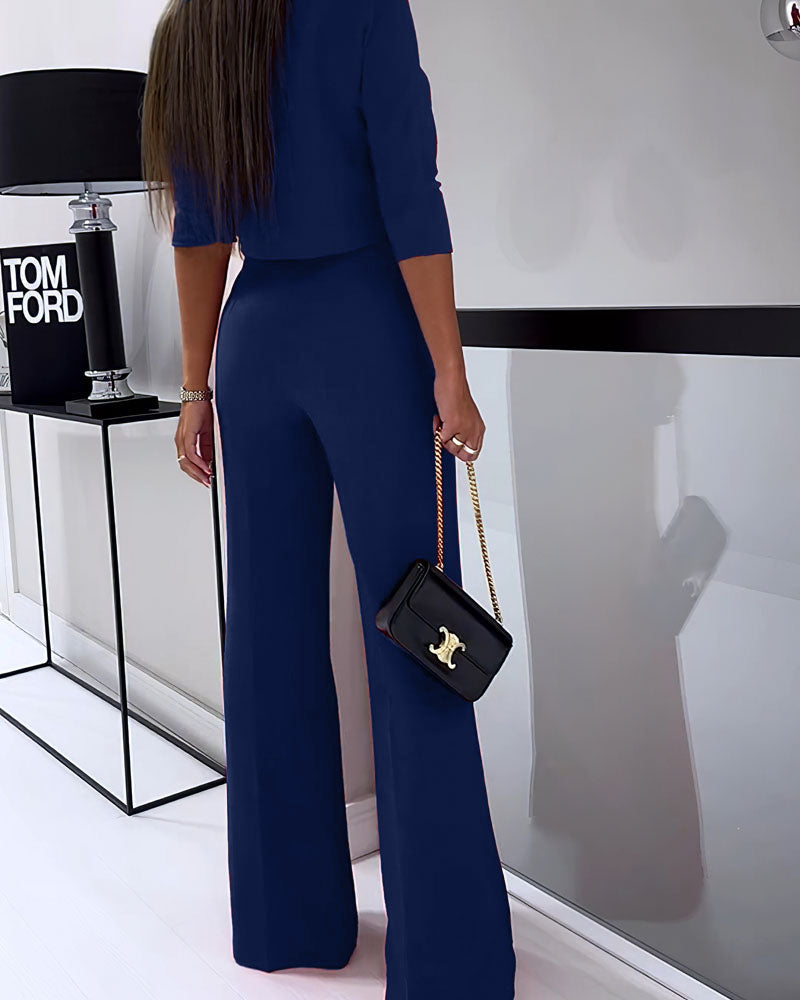 Fudus | Elegantes Freizeit Satz (oberteil + Hose)