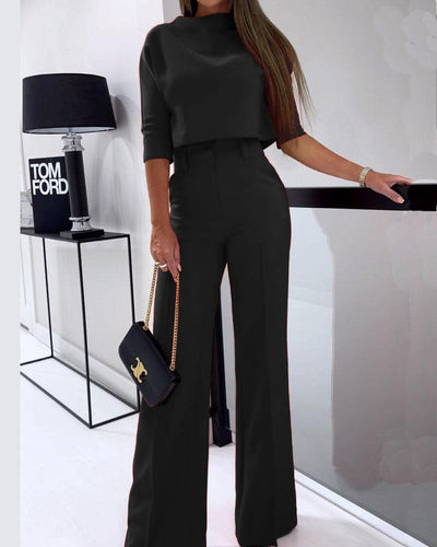 Fudus | Elegantes Freizeit Satz (oberteil + Hose)