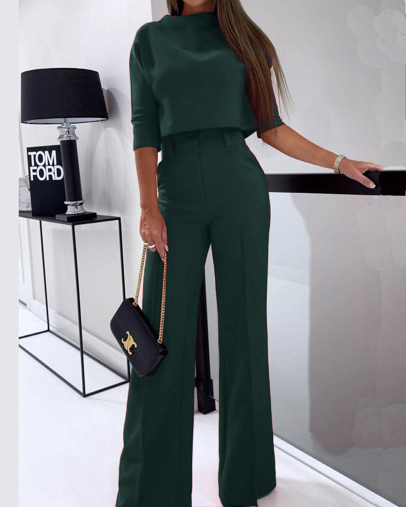 Fudus | Elegantes Freizeit Satz (oberteil + Hose)