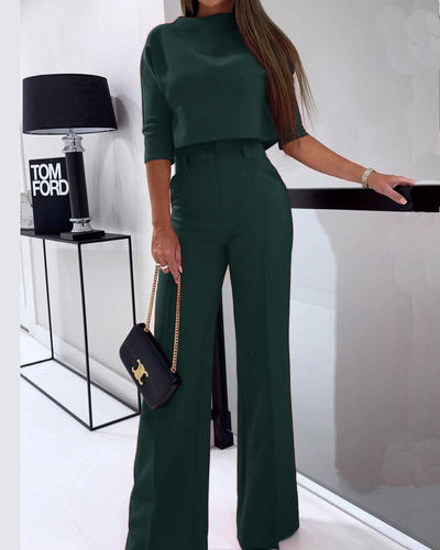 Fudus | Elegantes Freizeit Satz (oberteil + Hose)