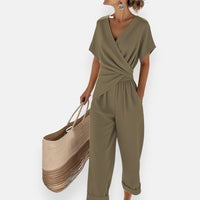 Lyra | Outfit mit drapierter Schleife in Grun