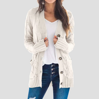 Josephine | Kabelstrick-Cardigan in Beige