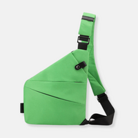 Liv | Sichere Schultertasche aus Nylon in Hellgrün