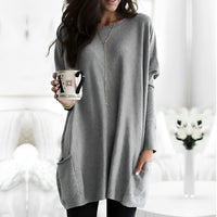 Marcella - Elegantes Langarmshirt in Grau
