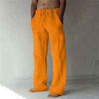 Nils | Modische dünne Freizeithose in Orange