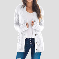 Josephine | Kabelstrick-Cardigan in Weiß
