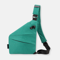 Liv | Sichere Schultertasche aus Nylon in Türkis