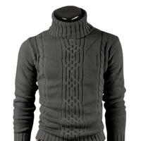 Bertrand – Warmer Strickpullover mit Rollkragen in Dunkelgrau